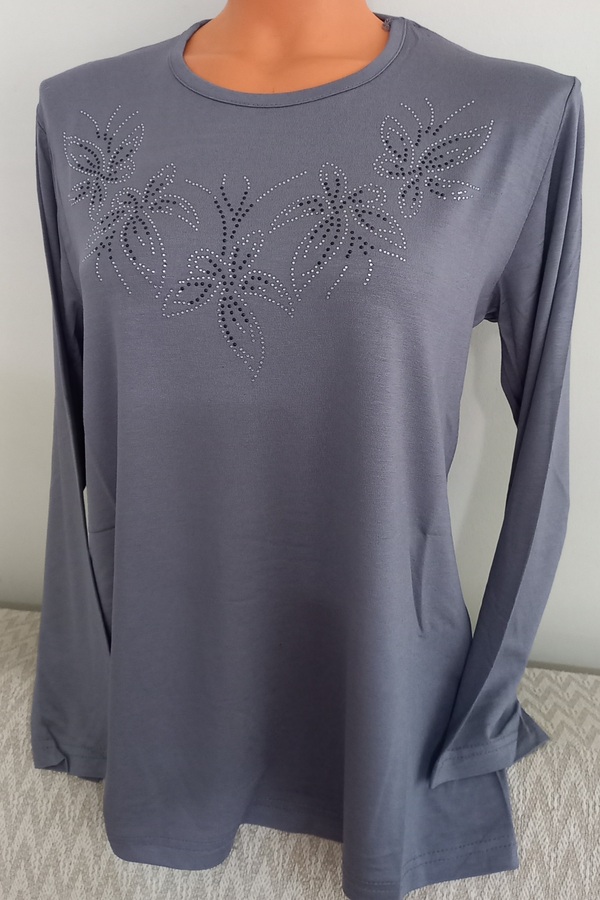 Anne-Gray Long Sleeve Mother Blouse and Rhinestone Long Sleeve Luminous Blouse 1