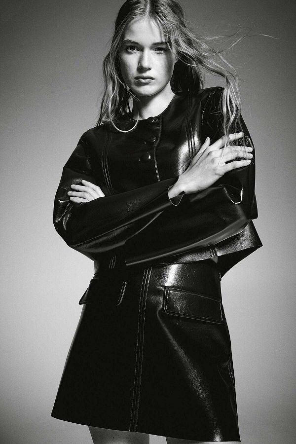 H&M-Coated button-front jacket 1