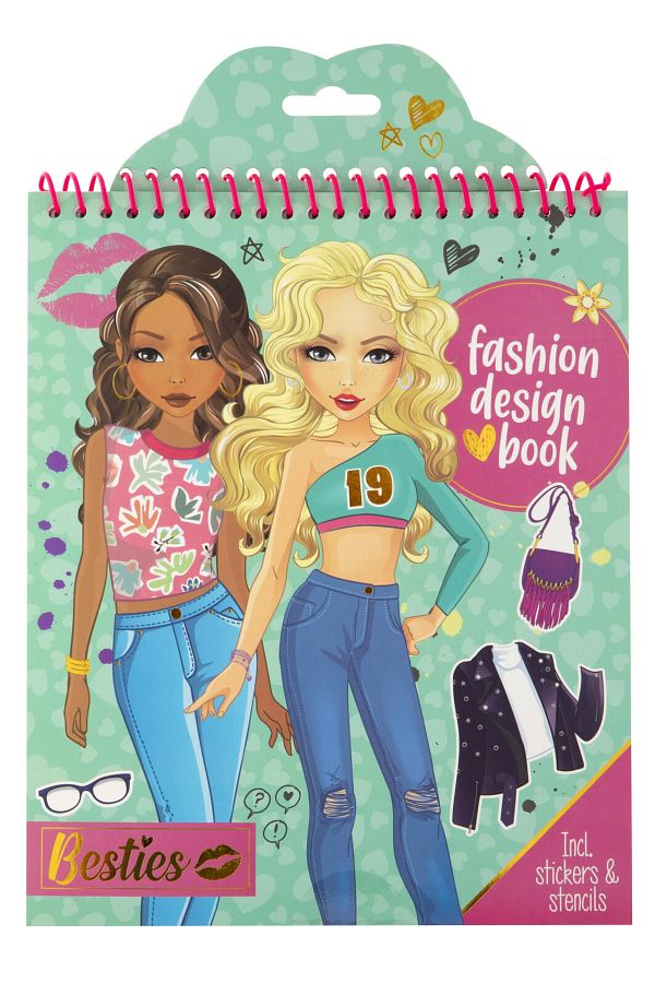 GRAFİX-Carte cu abtibilduri - Fashion Design (Verde) 1