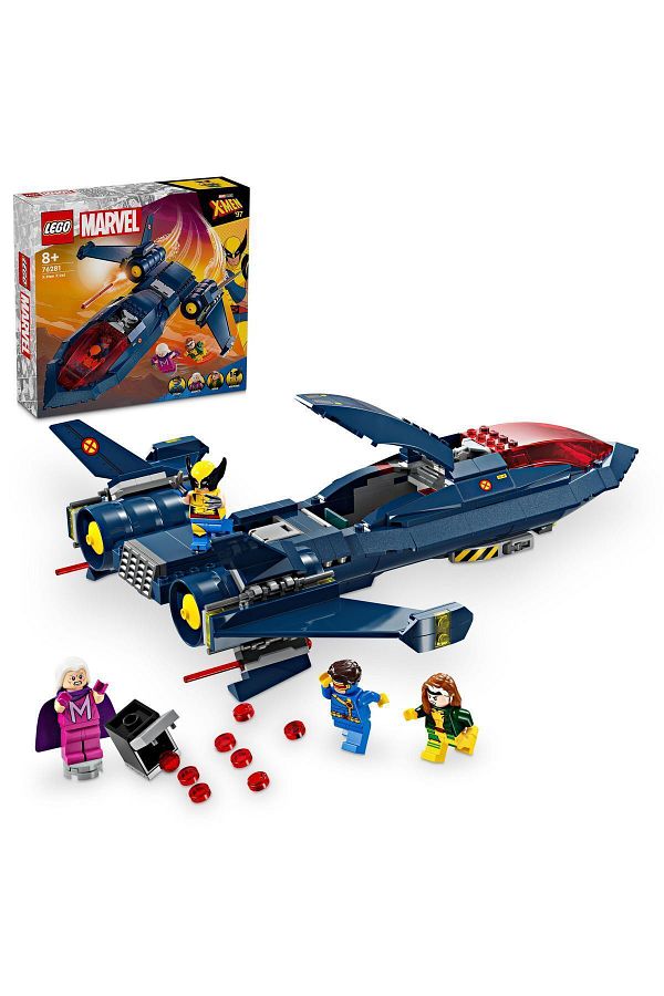 LEGO-Marvel X-Jet 76281 - Kit de construcție de jucării pentru copii cu 8 arcuri și peste (359 de piese) 1