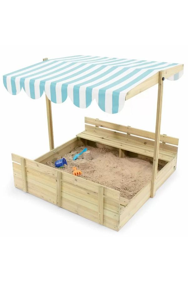 PLUM-Sandbox With Benches And Adjustable Sunshade, 25509 1