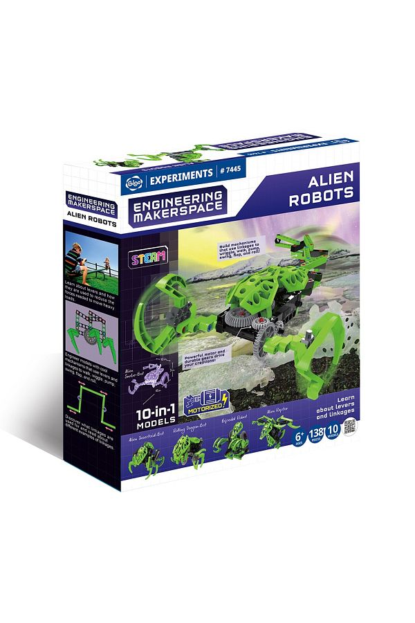 Gigo Toys-Stem Kit Build Alien Robots, 1