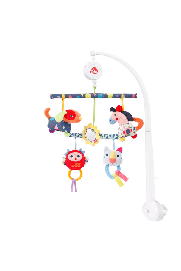 Fehn-Mobile musical carousel with activities - Friends of colors 1