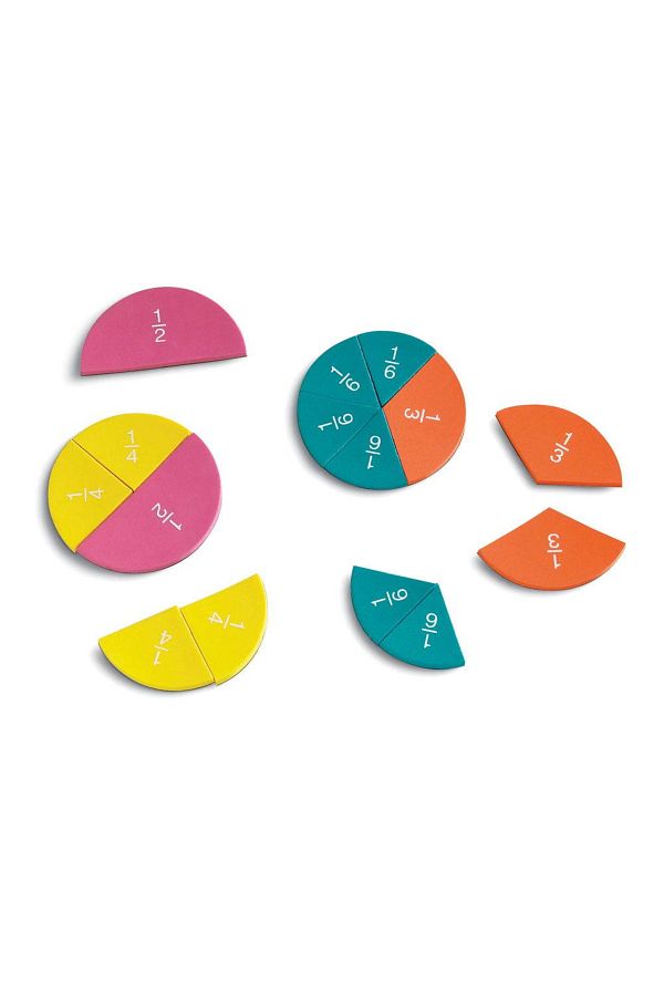 Learning Resources-Magnetic Set - Circles With Fractions 1