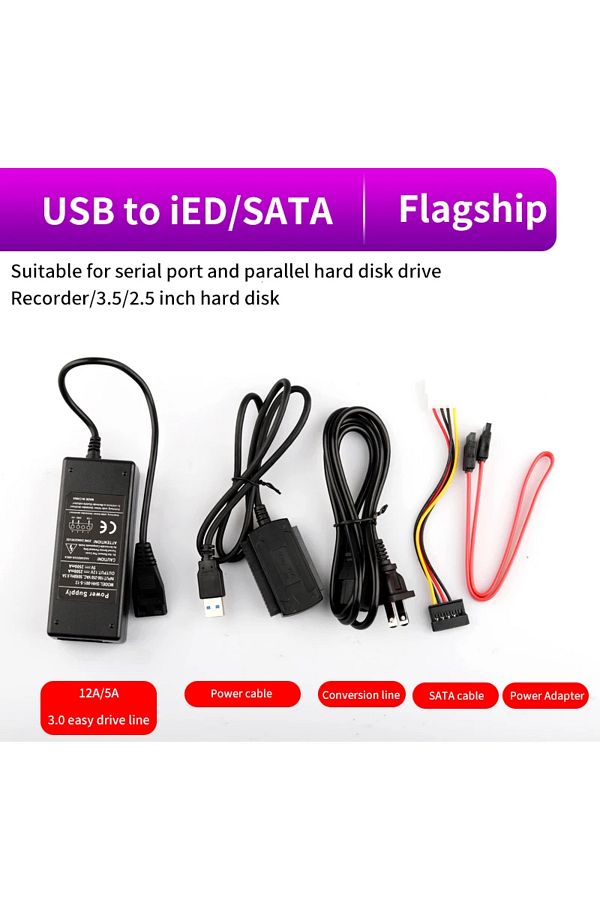 Choice-USB 3.0 3 in 1 USB 3.0 2.0 to IDE SATA Adapter Converter SATA 2.5 3.5 Inch SDD Hard Drive Disk HDD A 1