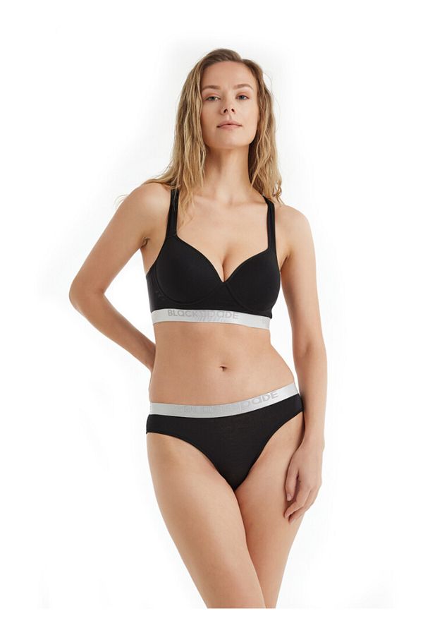 Blackspade-Women's Sports Bra Silver 1626 - Black 1