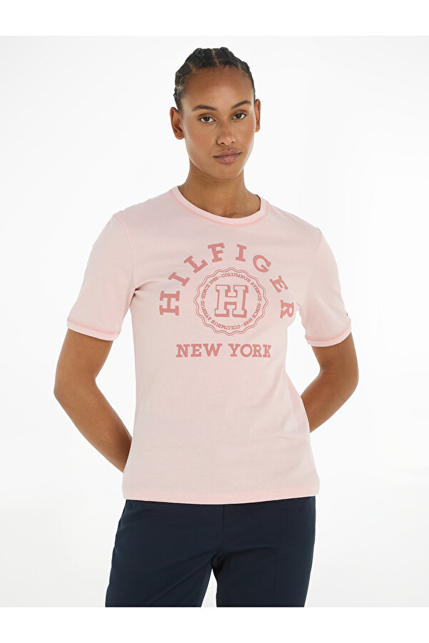 Tommy Hilfiger Women Pink S/S T-Shirt- Trendyol