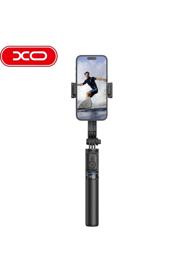 Xo-عصا سيلفي SS13 مع حامل ثلاثي القوائم 3 في 1 بطول قابل للتعديل (17 سم - 106 سم)، 360 درجة °   اللوح الأمامي، مع جهاز التحكم عن بعد 1