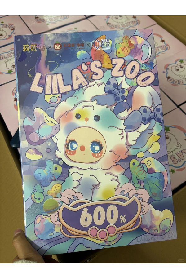 Choice-1pcs New Liila 600% Cat Liila'S Zoo Series Mystery Box Trendy Toy Gft Vinyl Plush Doll Cute Large Do 1