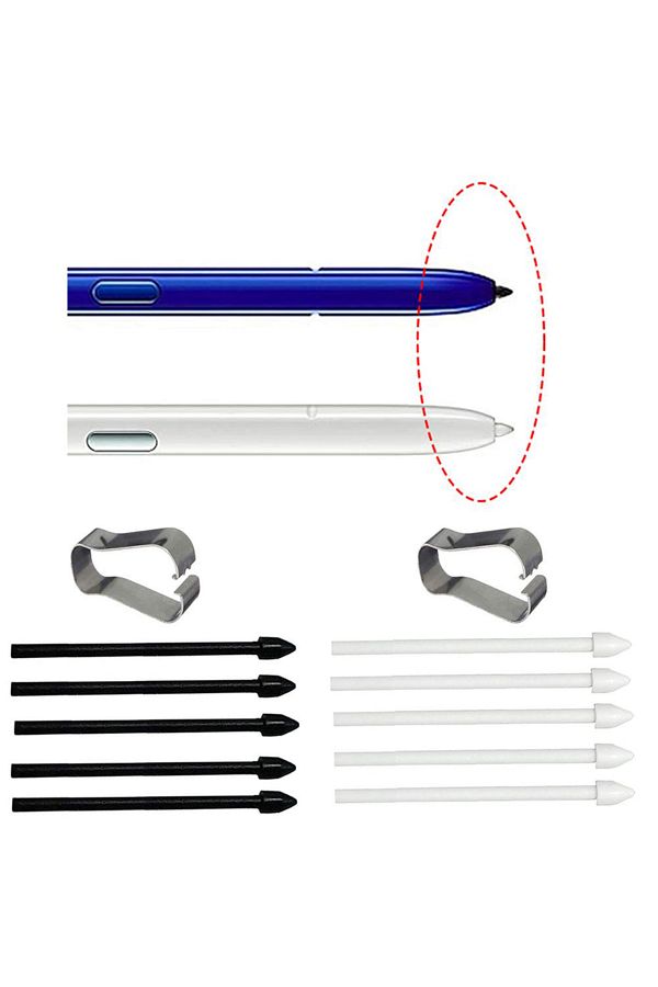 Netcosy-Black Touch Screen Stylus Pen Replacement Tip Nib For Samsung Galaxy Note 10 / 10+ / 20 / 20 Ultra S 1
