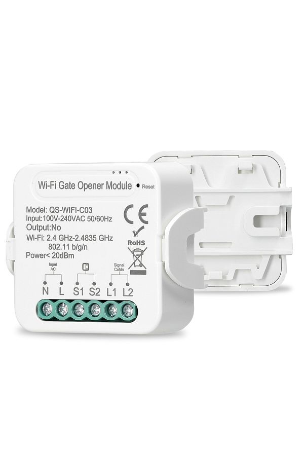 Choice-WHITE Tuya WiFi Gate Opener Smart Garage Door Opener Controller Circuit Breaker Module Support for A 1