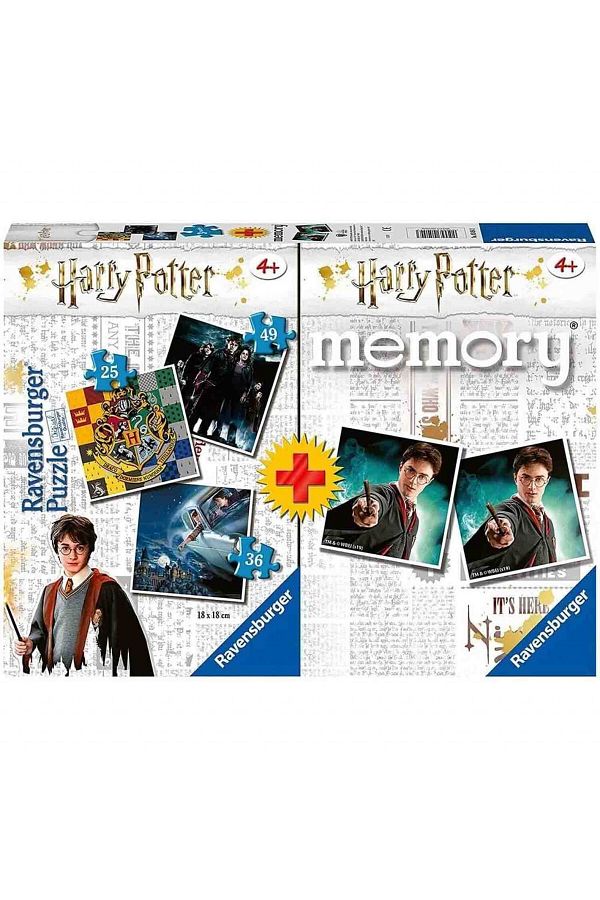 RAVENSBURGER-Puzzle + Memory Game Harry Potter, 25/36/49 Pieces 1