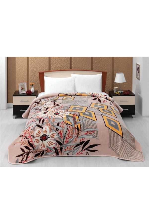 MİNK-Lacasa Double Blanket (200X240)-1088 Brown 2 1