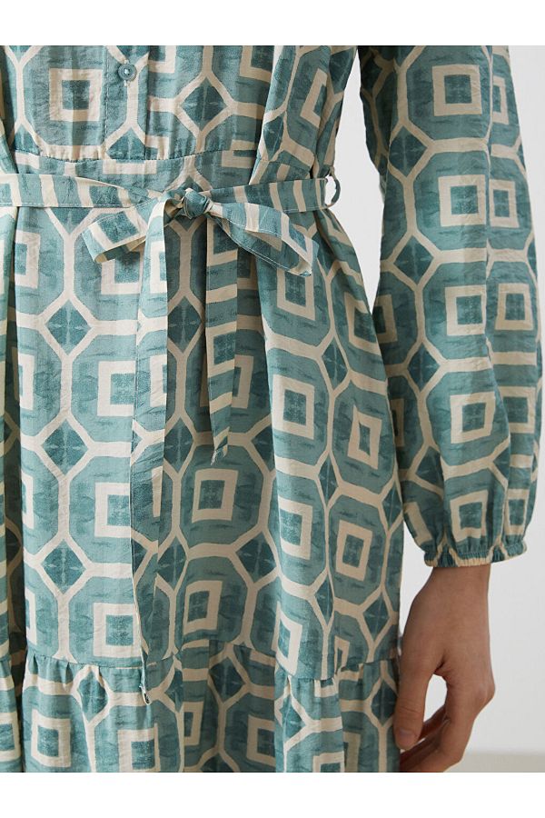 LC Waikiki-Γυναικείο φόρεμα με σχέδιο LCW Modest Judge 1