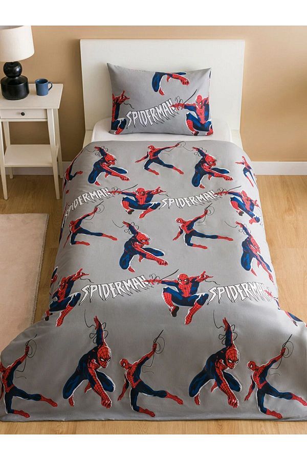 LC Waikiki-LCW HOME Spiderman Printed - Single Child Duvet Cover Set 1
