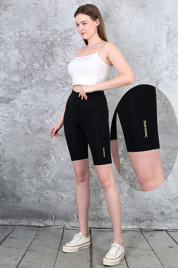 DynamicLeggings-High Waist Threaded Reflector Printed Dyn2422 1