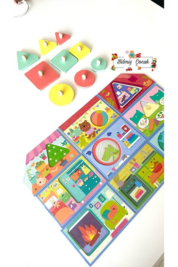 BİLMİŞ ÇOCUK Headu Progressive Babies Montessori Puzzle- Gelişen Bebekler Ahşap Parçalı ( 1 - 3 Yaş )