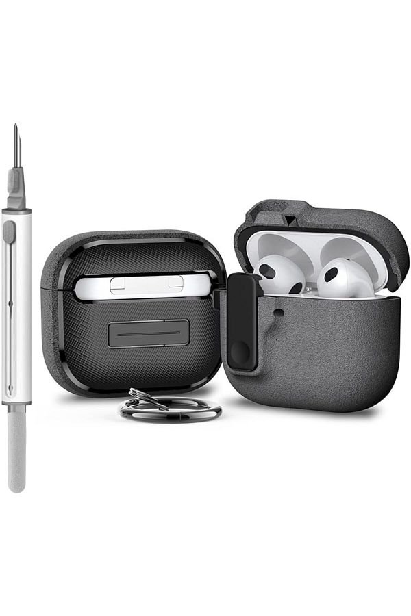 erorex-جراب سيليكون ناعم متوافق مع سماعات الأذن اللاسلكية Airpods 4 2024 لحماية الجسم بالكامل من السيليكون 1