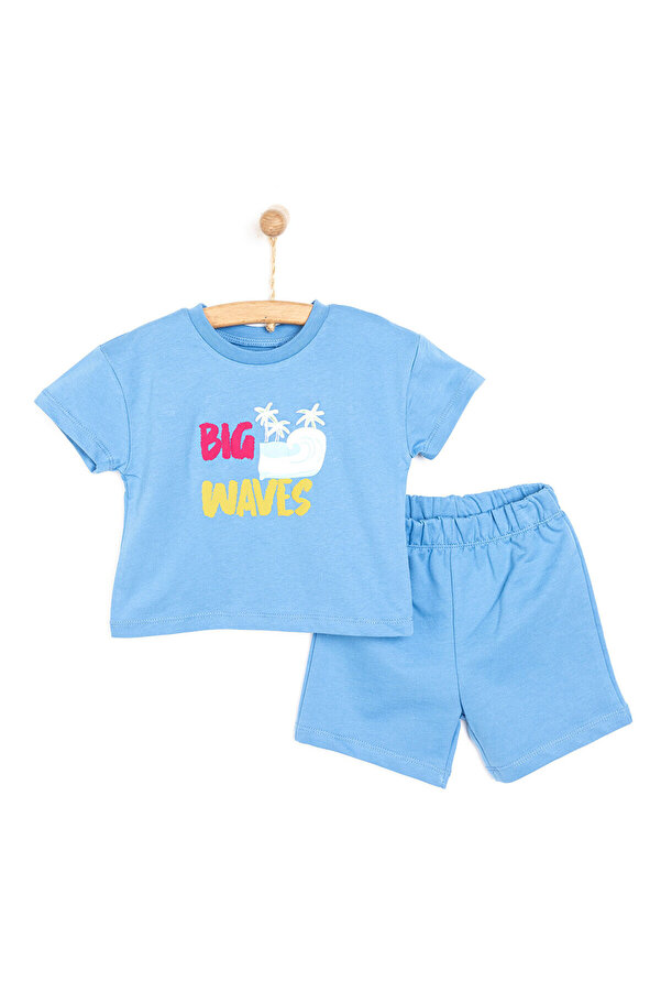 ebebek Hello Baby HelloBaby Motto Boy Erkek Tshirt-Şort Erkek Bebek