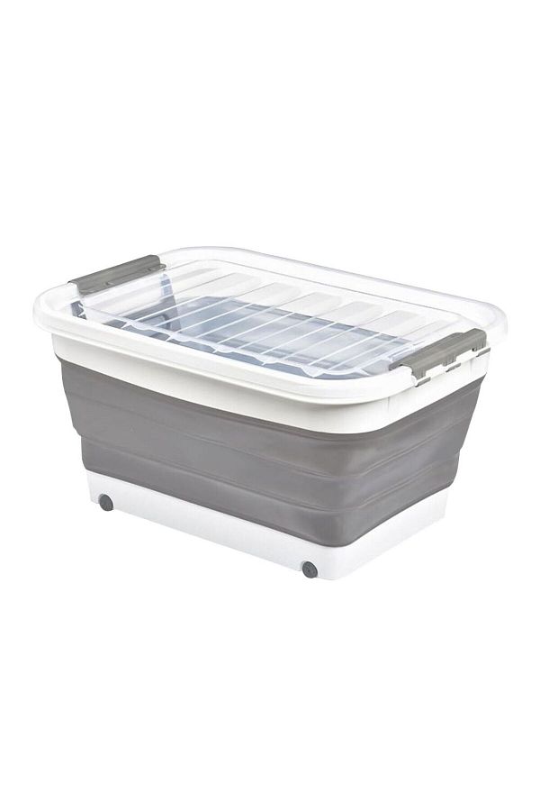 ELDİPA-Folding Storage Box with Wheels 65L |   Multi-Purpose Storage Solution 1