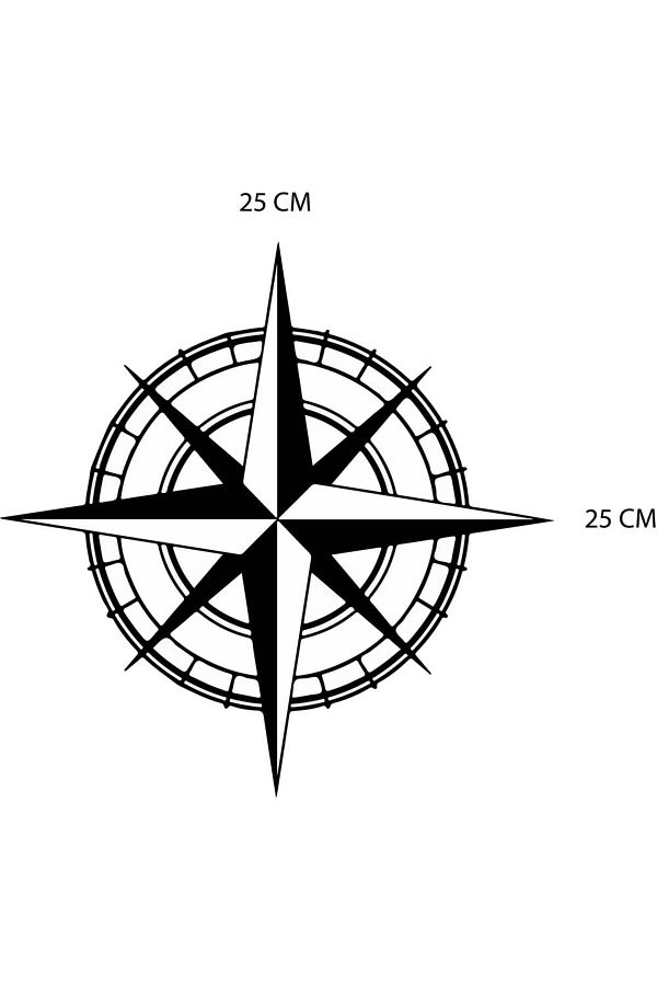 Redline Grafik-Compass Sticker 1