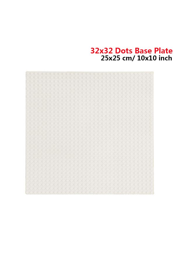 Brilliant Deer-32x32dots white 32x32 32x16 Dots Classic Building Blocks Base Plate MOC DIY Small Size Bricks Basepl 1