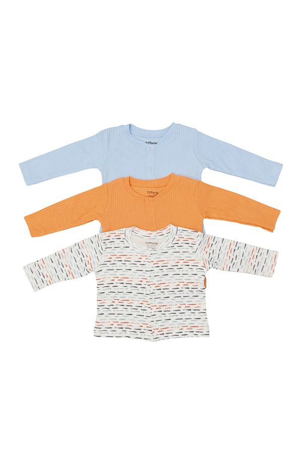 Tiffany-Baby Striped Theme 3-Piece Cardigan 53027 1