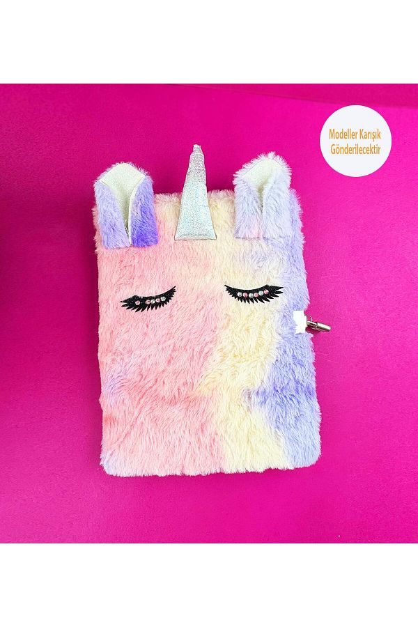 Gift Moda-100 Sheets Plush Notebook in A4 Size 1
