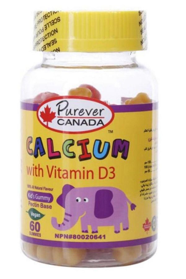 purever canada-Purever 60 Chewable Calcium Candy for Children 1