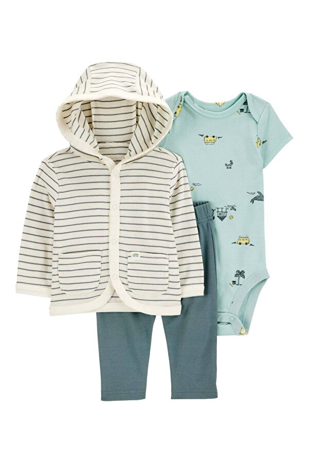 Carter's Erkek Bebek 3'lü Hırkalı Set