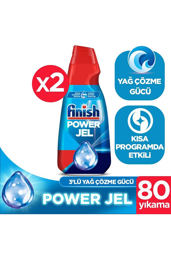 Finish-All in One 2X1000 ml Concentrated Gel Dishwasher Detergent 1
