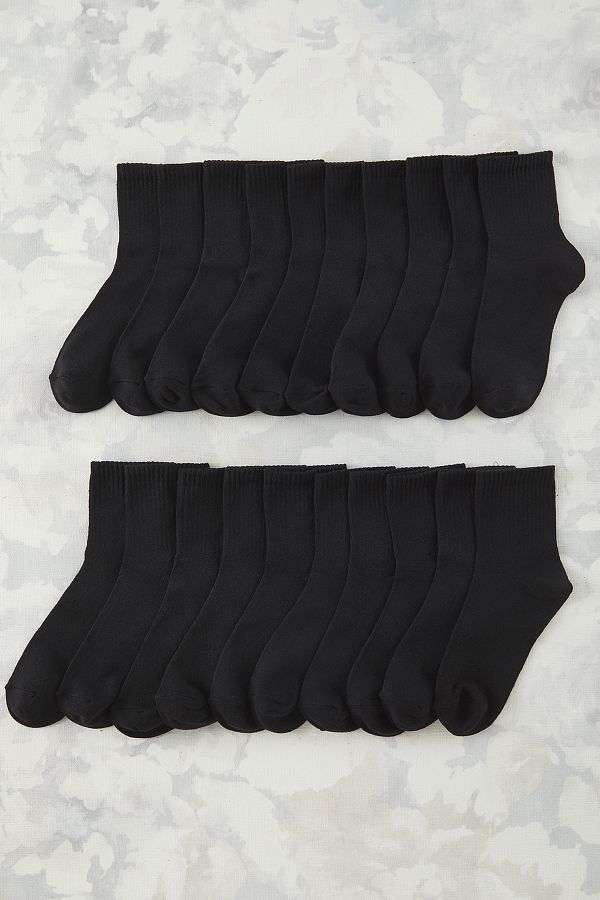 Trendyol Collection-Черни унисекс 20 памучни тенис чорапи TEDSS25CO00011 1