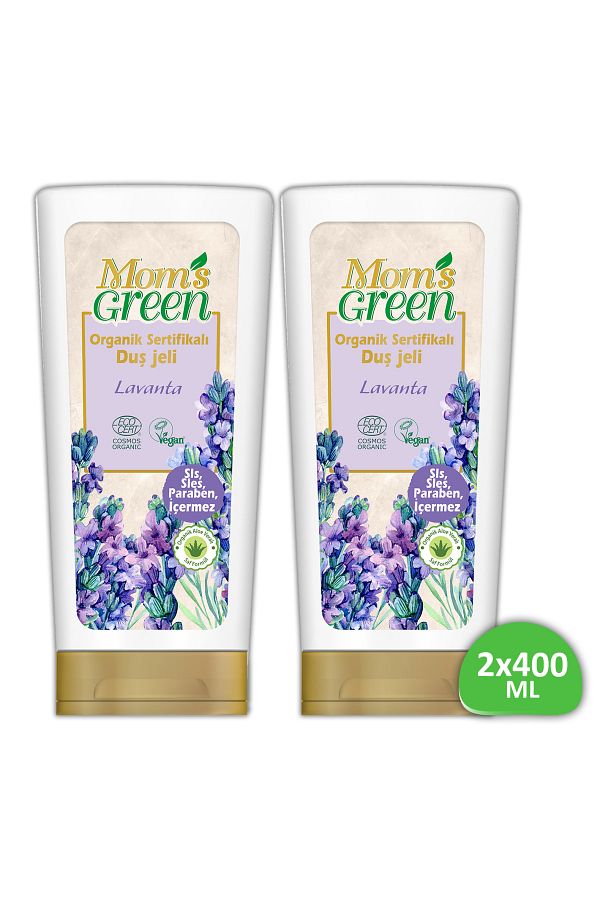 Mom's Green-Organic Certified 2 Diaper Rash Shower Gel - Lavender 400 ml *2 Ecocosmos 1
