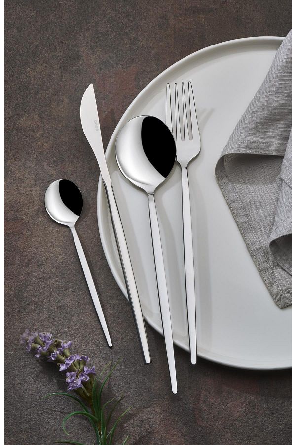 on-on-Mokka Modern Look 24 Piece Fork Spoon Knife Set 18/0 1