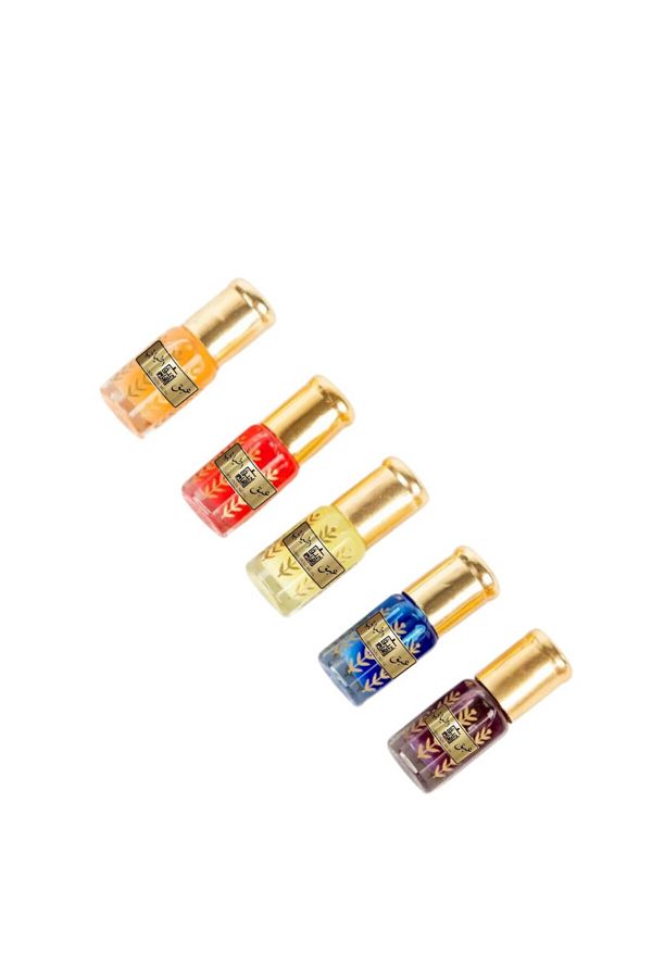 abaq atyabi-Musk Peach, Strawberry, Pomegranate and Rose Vanilla Set 6ml 1