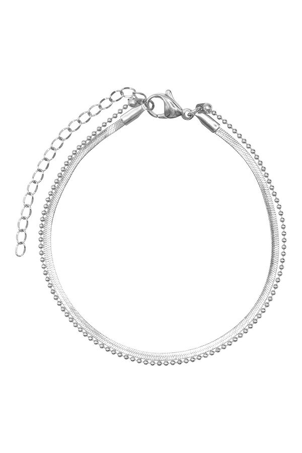 Heideman-Armband Herren Tul Silberfarben Klassisch 1