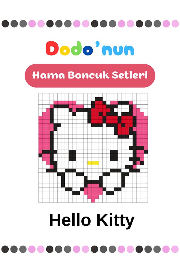 DODOMAR-Dodo's Hama Bead Kit Hello Kitty 1