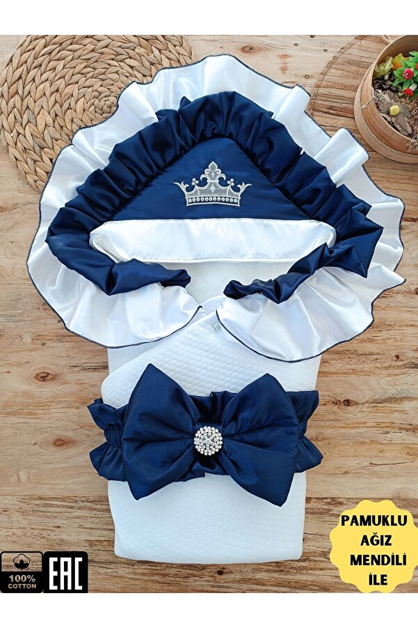 Tomuycuk Kız Erkek Bebek Battaniyesi Kundağı %100 Pamuklu Doğal Organik Uyku Hastane Çıkısı Yenidoğan