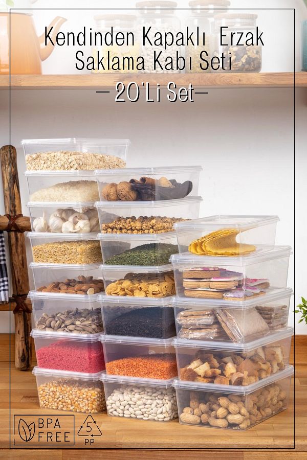 Espas Home-10 Lt and 20 Lt Ice Cream Storage Container with Self-Cover 1
