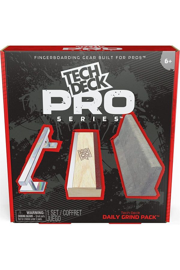 Tech Deck-, Pro Series Daily Grind Pack with 3 Obstacles, Built for Pros; Kids Toys for Ages 6 and up 1