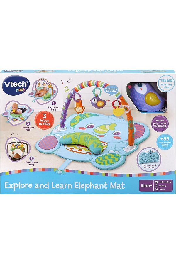 V-tech-VTech Baby Explore and Learn Elephant Mat 80-536003 1