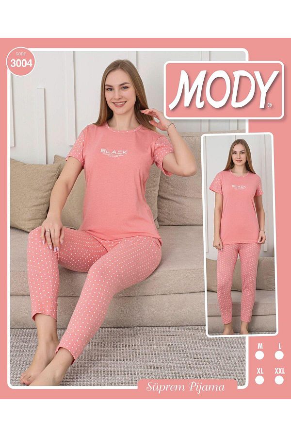 MODY-Half Sleeve Cotton Women's Pajamas Suit 1