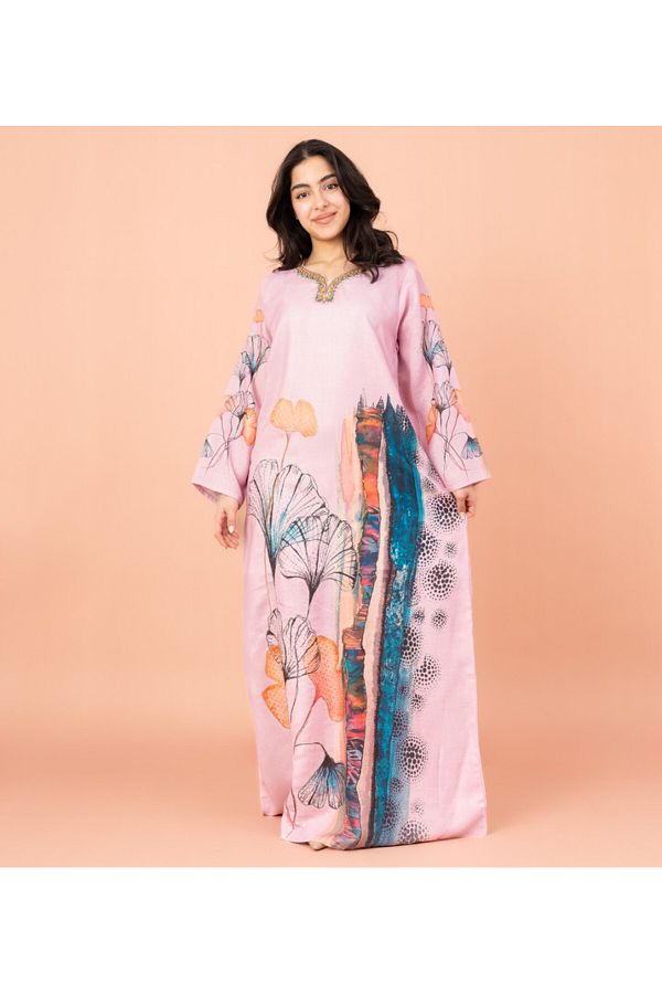 IKKXA-Modern Embroidery Jalabiya 1