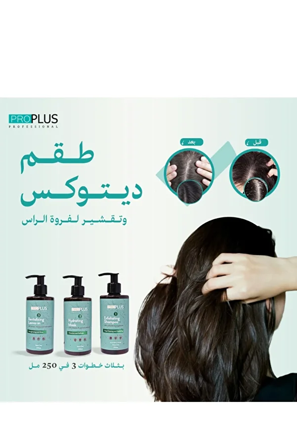 Pro Plus Professional-3-Step Detox Scalp Scrub Kit 250ml 1