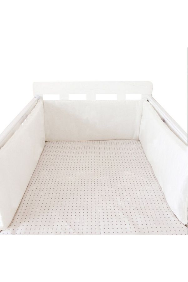 Choice-BS Nordic Stars Baby Bed Thicken Bumpers Zipper Design One-piece Crib Around Cushion Cot Protector P 1