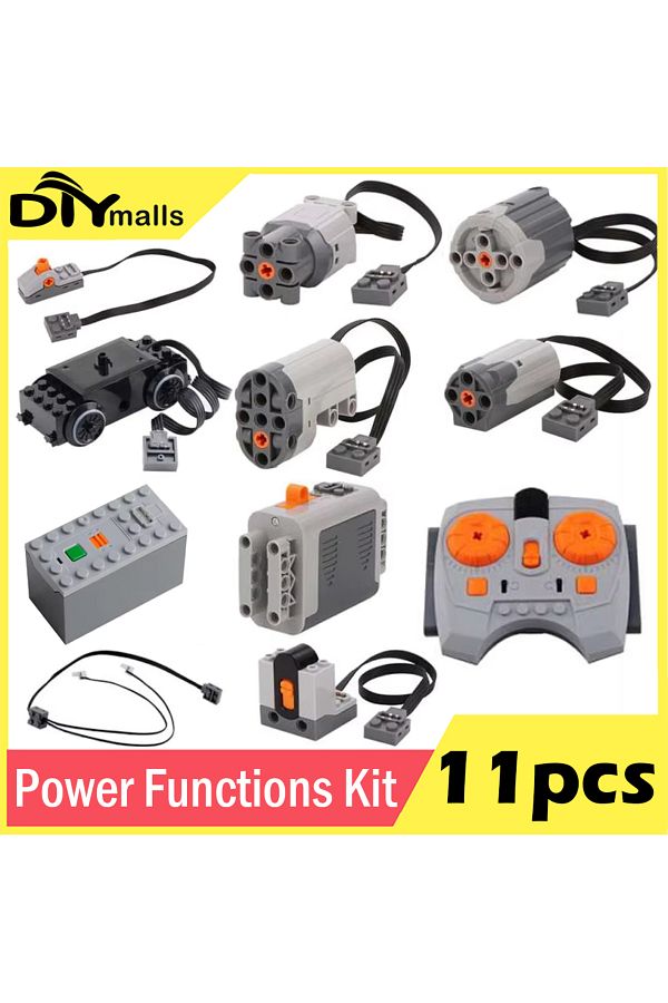 Choice-11pcs 11pcs Technical Blocks Servo Pf Train Motor Power Functions Moc High-tech Parts Bricks Accesso 1