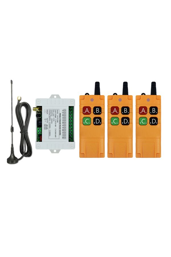 Choice-C211008 GK06TX-3 DC 12V 24V 36V 4CH RF Wireless Remote Control Switch Radio Receiver With 2000M Long 1