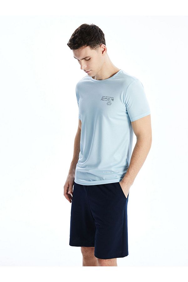 LC Waikiki-Ανδρικό μπλουζάκι με κοντό μανίκι New Season Crew Neck - S5GH23Z8 1