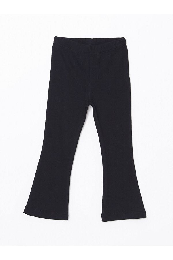 LC Waikiki-Basic Girl's Flared Leggings with Elastic Waist 1