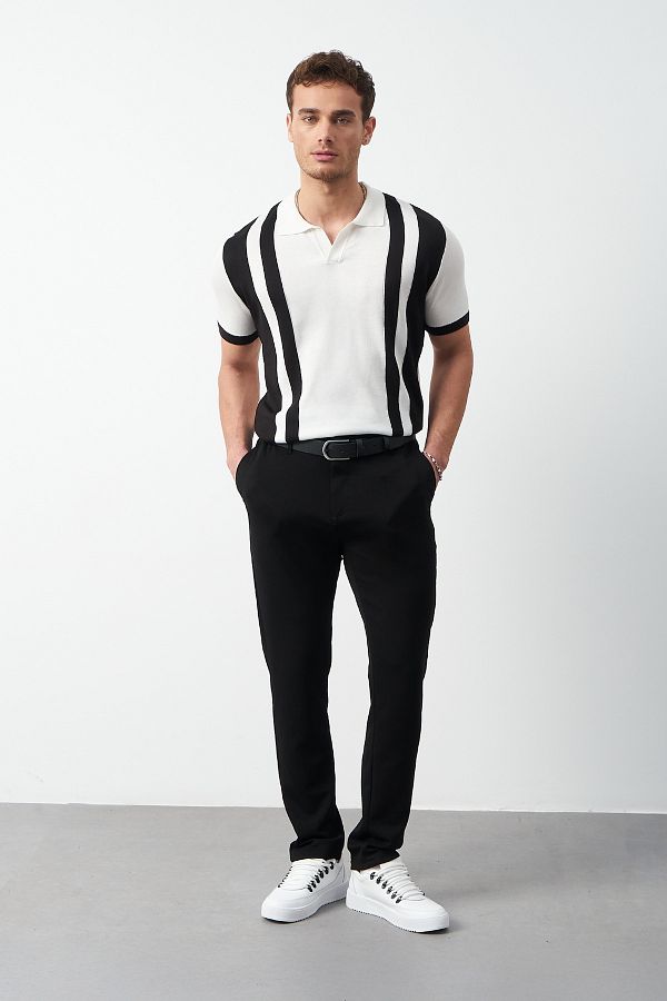Mesfeno-Flexible Modal Fabric Regular Men's Trousers 1
